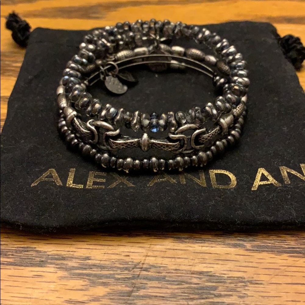 Set of 3 Alex and Ani Bracelets